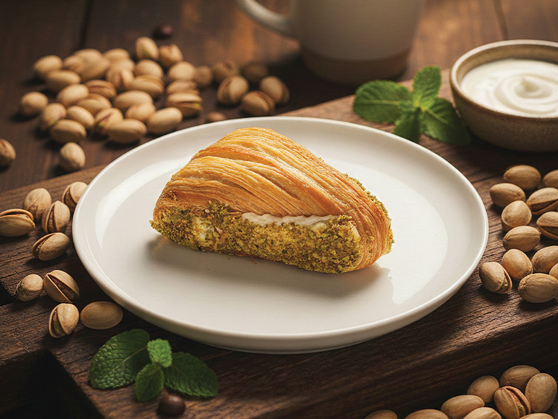 Baklava Geschnittenes Croissant